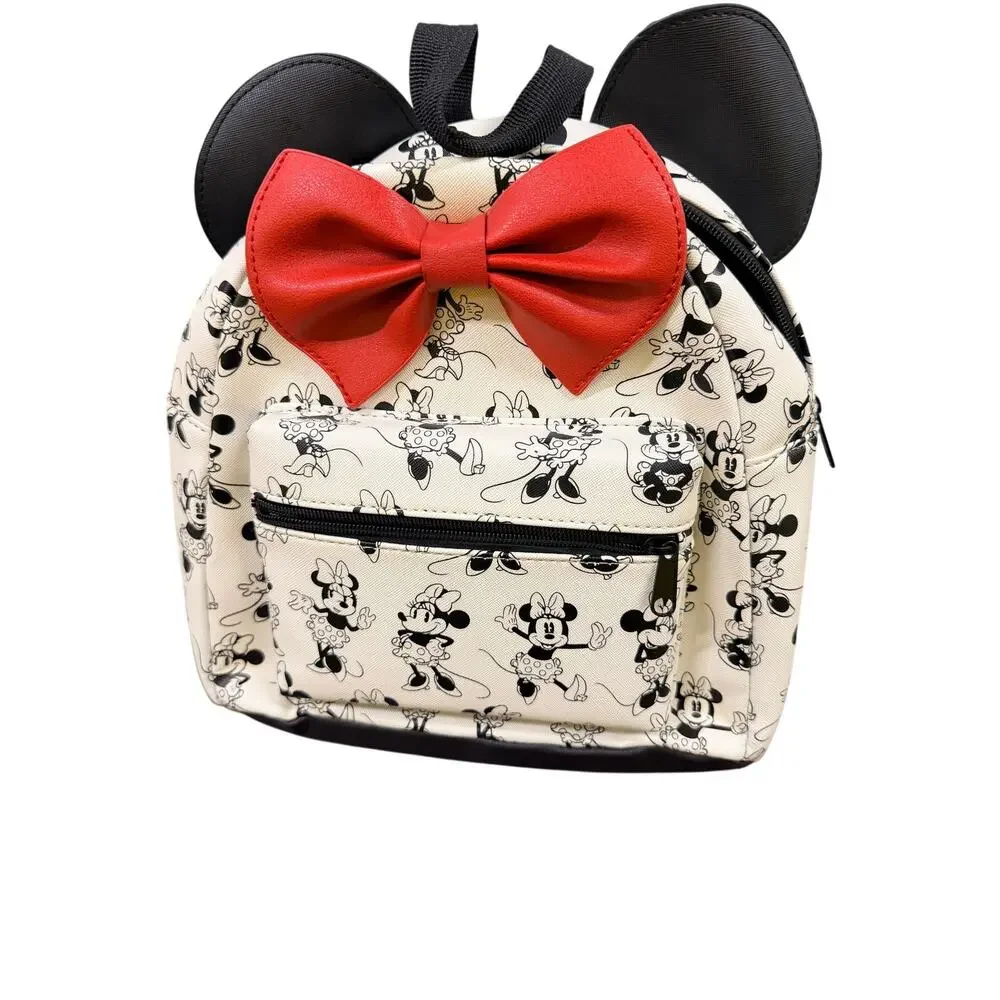 Disney Minnie Mouse Mini Backpack Red Bow Black White Ears NWOT Style